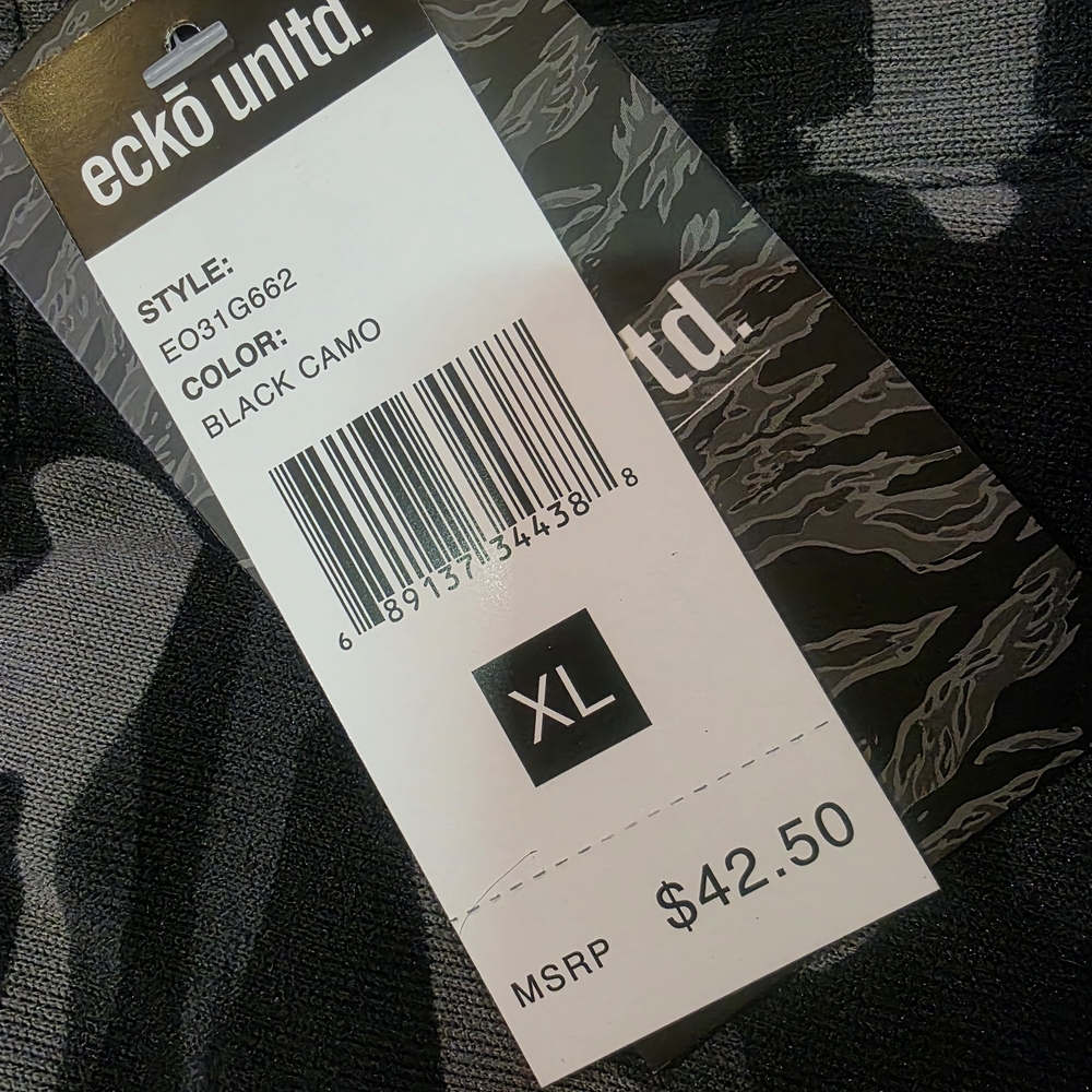 Ecko Unltd Black Camo Pant XL